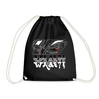 Fight Anime - Drawstring Bag - black - Front