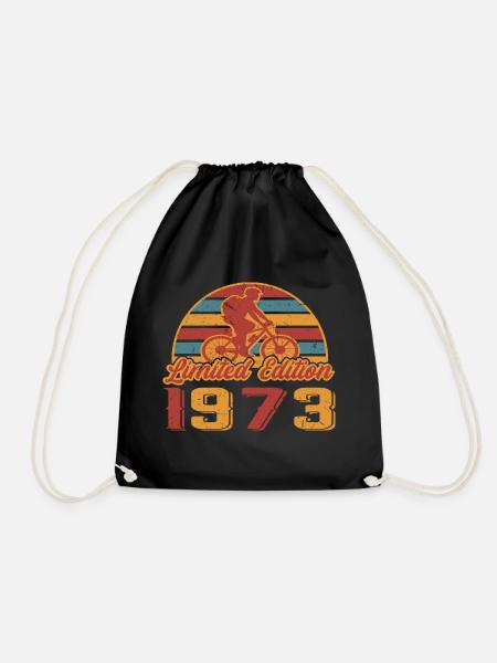 Fahrrad Geburtstag Fahrräder Radfahrer Bike 1973 - Turnbeutel - Schwarz