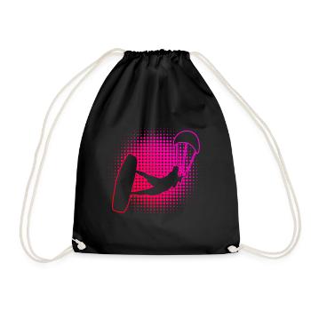 Kitesurf Kitesurf kitesurf kitesurfer kite - Sac de sport léger - noir - Devant