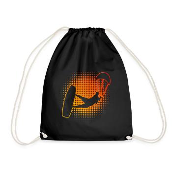 Kite Kitesurfer Hommes Kitesurf Kitesurf - Sac de sport léger - noir - Devant
