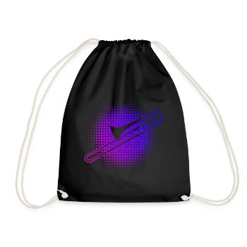 Hommes Femmes Ténor Trombone Brass Band Brass - Sac de sport léger - noir - Devant