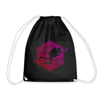 Tauchen Scuba Taucher Diver Plongée Scuba Tauchen - Sac de sport léger - noir - Devant