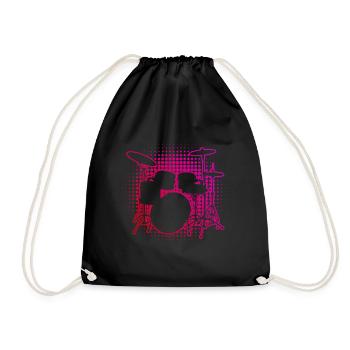 Batteur Hommes Percussionniste Batterie Kit Batterie - Sac de sport léger - noir - Devant