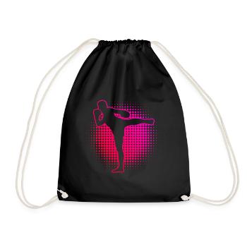 Thai Boxing Thai Boxing Men Thaiboxing Muay Thai - Drawstring Bag - black - Front