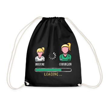 Chargement Interne Médecin Humour Futur Chirurgien - Sac de sport léger - noir - Devant