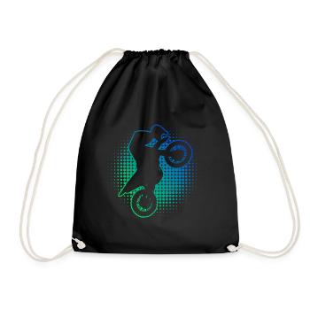 Motocross Motocross Motocross Motocross Femmes Dirt Biker - Sac de sport léger - noir - Devant