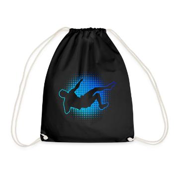 Climbing Women's Climber Boulder Bouldering - Drawstring Bag - black - Front