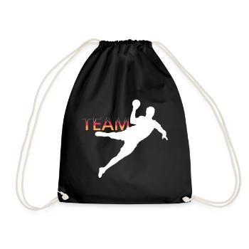 Club de logo de l’équipe d’Allemagne de handball de l’EC - Sac de sport léger - noir - Devant