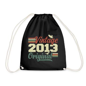 Vintage 2013 Cadeau Anniversaire 2013 Retro - Sac de sport léger - noir - Devant