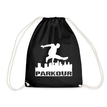 Le parkour - Sac de sport léger - noir - Devant