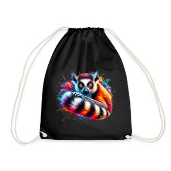 Lémurien - Sac de sport léger - noir - Devant