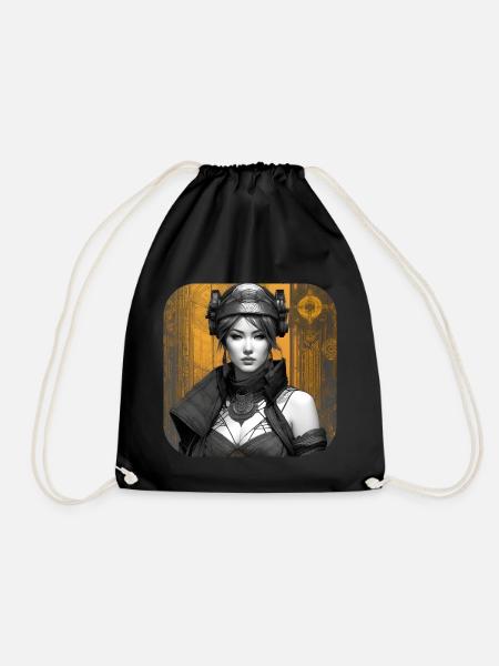 Cooles Fantasy Girl - Turnbeutel - Schwarz