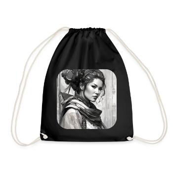Fille fantastique cool - Sac de sport léger - noir - Devant