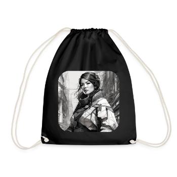 Fille fantastique cool - Sac de sport léger - noir - Devant