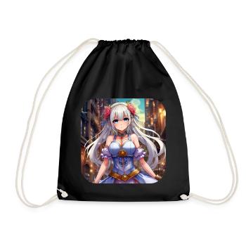 Jolie fille d’anime - Sac de sport léger - noir - Devant
