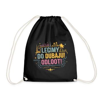 Nous nous envolons pour Dubaï ! - Sac de sport léger - noir - Devant