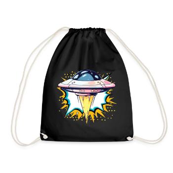 OVNI Scifi - Sac de sport léger - noir - Devant