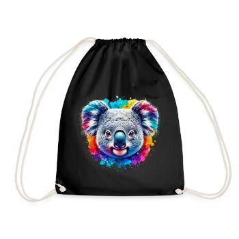 Koala - Turnbeutel - Schwarz - Vorne