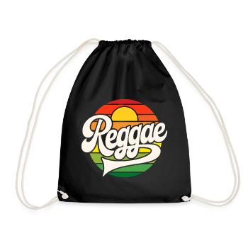 Reggae Retro Sunset - Drawstring Bag - black - Front