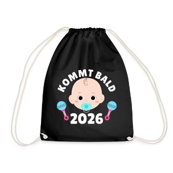 Future maman PROCHAINEMENT 2026 Drôle - Sac de sport léger - noir - Devant