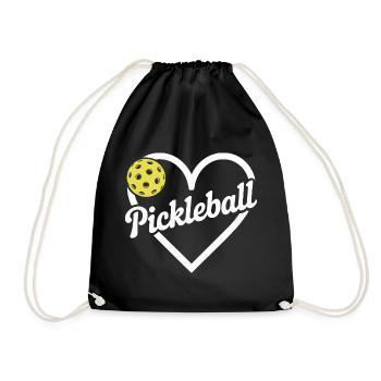 Pickleball - Drawstring Bag - black - Front