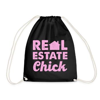 Immobilier Chic - Sac de sport léger - noir - Devant