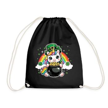Shamrock Unicorn St Patrick’s Irish - Sac de sport léger - noir - Devant