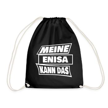 Enisa - Turnbeutel - Schwarz - Vorne
