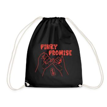 Pinky Promise – Chemise Déclaration d’Amour - Sac de sport léger - noir - Devant