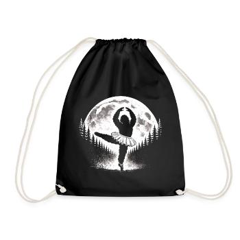 Bigfoot Ballerina - Drawstring Bag - black - Front