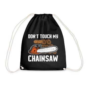 Ne touche pas à ma scie à chaîne qui fabrique des bûcherons - Sac de sport léger - noir - Devant
