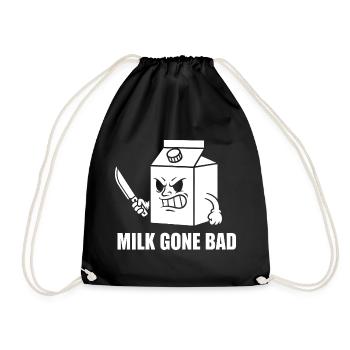 Milch Verdorbene Wut Cartoon - Turnbeutel - Schwarz - Vorne