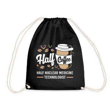 Radiology Nuclear Atom Nuclear Medicine - Drawstring Bag - black - Front