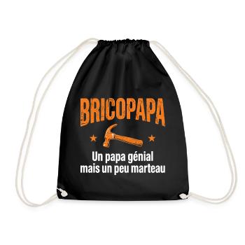 Papa Bricoleur Humour Bricopapa - Sac de sport léger - noir - Devant