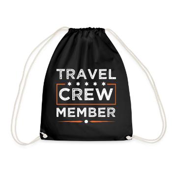 Travel Crew - Turnbeutel - Schwarz - Vorne