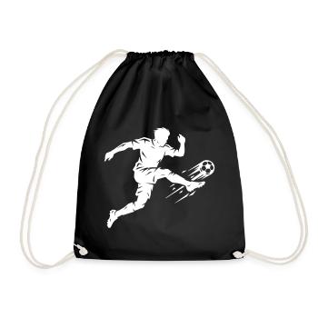 Soccer Silhouette Soccer - Sac de sport léger - noir - Devant