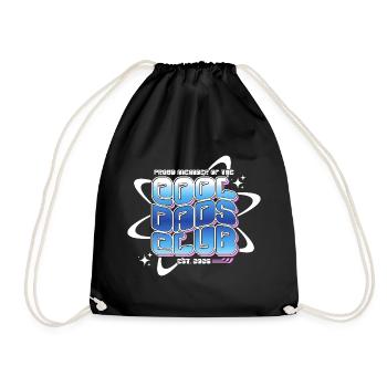 Club des papas cool - Cadeau de la fête des pères des papas - Sac de sport léger - noir - Devant