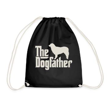 Le Dogfather - berger australien / américain - Sac de sport léger - noir - Devant