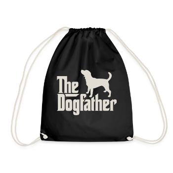 The Dogfather - Beagle - Turnbeutel - Schwarz - Vorne