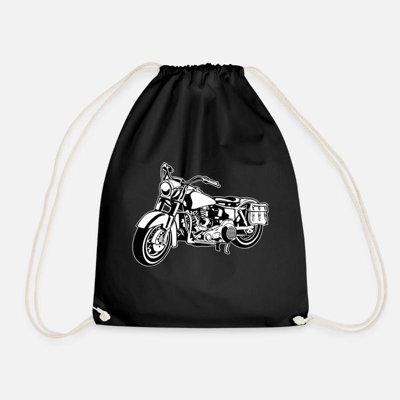 moto Chopper 10_schwarz blanc - Sac de sport léger - noir