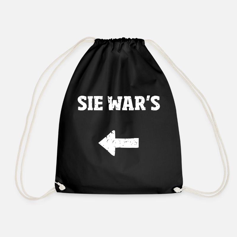 Sie wars Partner Shirt - Turnbeutel - Schwarz