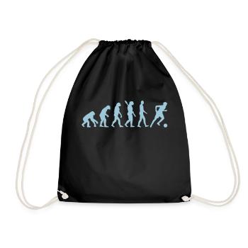 Evolution Fußball - Turnbeutel - Schwarz - Vorne