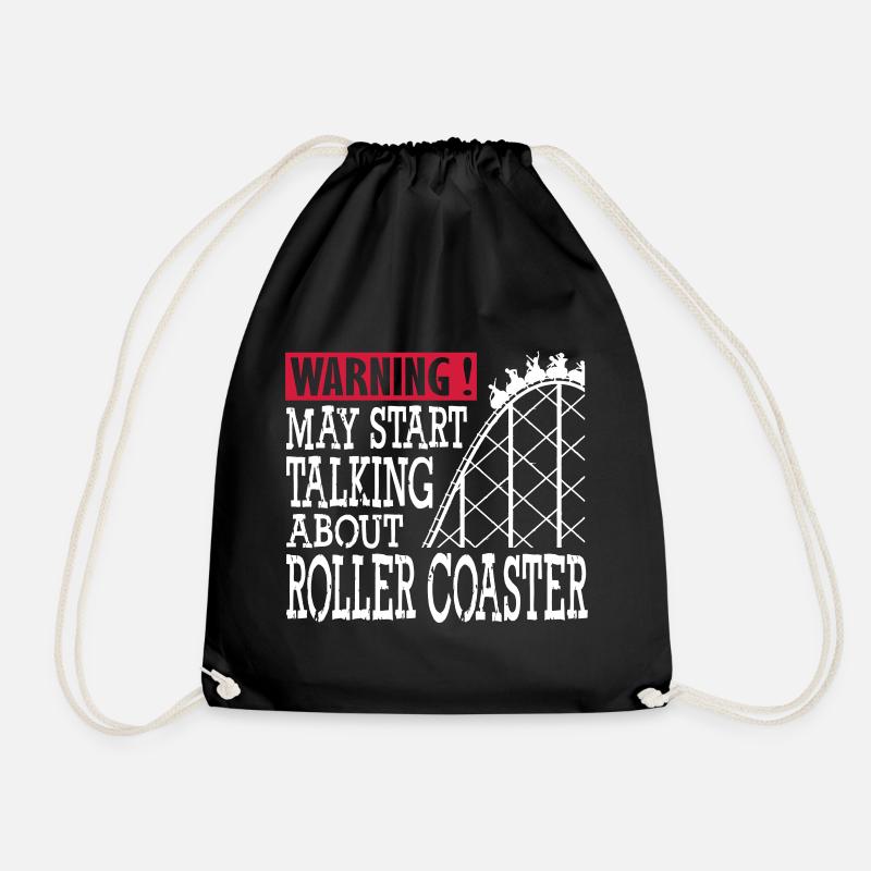 My Start Talking Abaout Roller Coaster - Turnbeutel - Schwarz