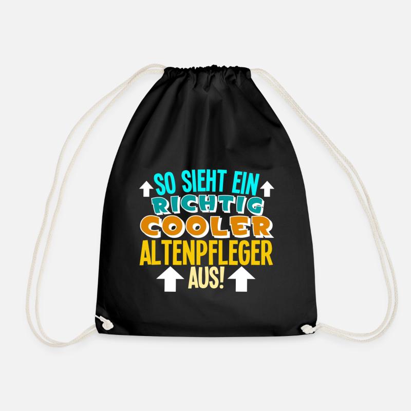 Altenpfleger - Turnbeutel - Schwarz