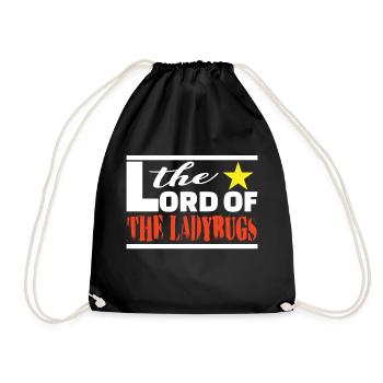 Ladybug insect insect lucky charm animal - Drawstring Bag - black - Front