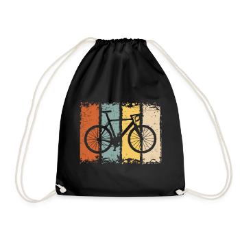 Fahrrad - Turnbeutel - Schwarz - Vorne