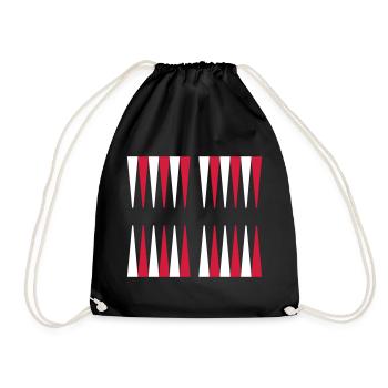 backgammon - Drawstring Bag - black - Front