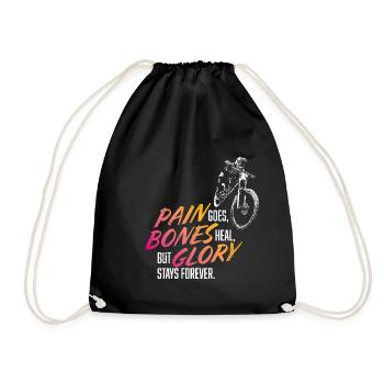 Glory stays forever Freeride - Drawstring Bag - black - Front