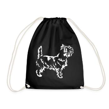 Cairn Terrier « Black Edition » - Sac de sport léger - noir - Devant