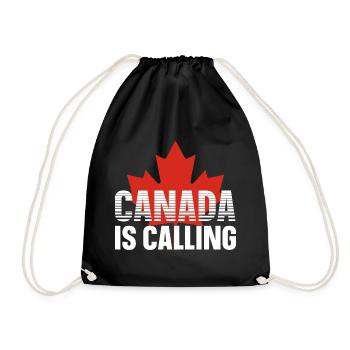 Canada - Drawstring Bag - black - Front